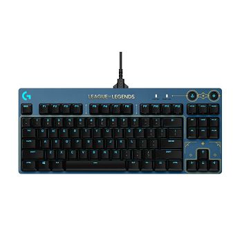 Tipkovnica LOGITECH G Pro, LoL Edition, mehanička, RGB, US Layout, USB