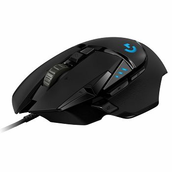 Miš LOGITECH Gaming G502 Hero RGB, optički, 25600dpi, crni, USB