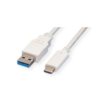 Roline VALUE USB 3.2 Gen 1 kabel, A-C, M/M, 3.0m, bijeli