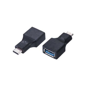 Roline VALUE adapter, USB 3.2 Gen1 (C) na USB 3.1 Gen1 (A), M/F, OTG, crni