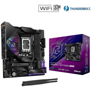 ASRock Z890M RIPTIDE WiFi Mainboard, Sockel LGA 1851, Intel Z890, Micro-ATX, DDR5-90-MXBPK0-A0UAYZ