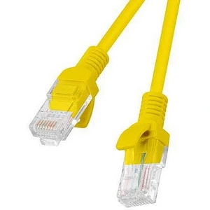 Lanberg Patchcord RJ45, Cat. 5e, UTP, 1m, Yellow