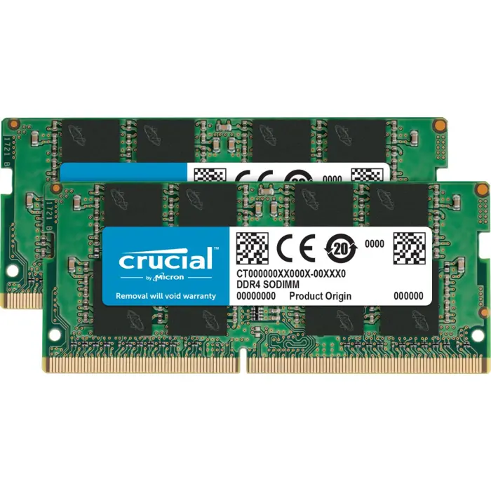 32GB (16GBx2) Crucial DDR4 PC4-25600 3