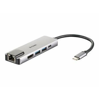 D-LINK USB-C 5-port USB 3.0 hub HDMI