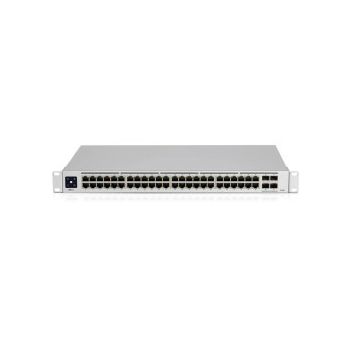 Ubiquiti UniFi Managed 48-port Gigabit Switch, 4×10G SFP+, Touchscreen LCD, Rackmount (USW-PRO-48)