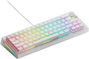 Glorious GMMK 3U 65% Custom Gaming Keyboard - Pre-Built, ANSI (US), Fox HE Switches, White