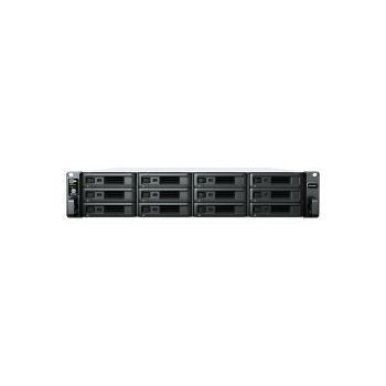 Synology RS2423RP+ RackStation 12-bay NAS server, AMD Ryzen V1780B, 8GB DDR4, Hot-Swap HDD, 2×1GbE/1×10GbE, Link Aggregation, Wake on LAN/WAN, Redundant Power Supply