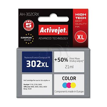 ActiveJet color ink HP 302XL F6U67AE