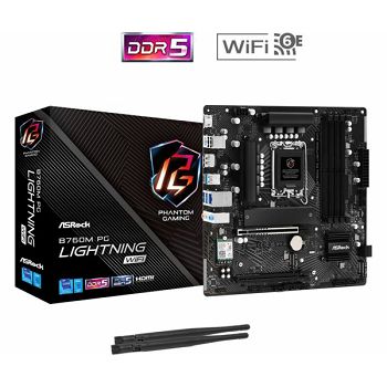 Asrock Intel LGA1700 B760M PG LIGHTNING WIFI