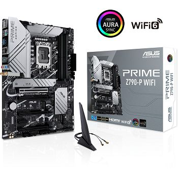 ASUS PRIME Z790-P WIFI, DDR5, SATA3, USB3.2Gen2x2, DP, 2.5GbE, 2x2 Wi-Fi 6, LGA1700 ATX