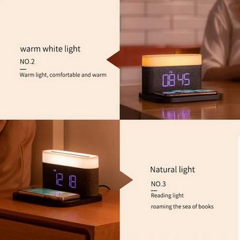 MOYE AURORA LAMP WITH CLOCK AND WIRELESS CHARGER - 8605042604500