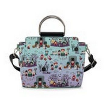 LOUNGEFLY DISNEY HOCUS POCUS SCENE AOP CROSSBODY BAG - 671803377677