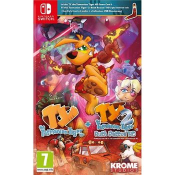 TY the Tasmanian Tiger HD + TY the Tasmanian Tiger 2: Bush Rescue HD (Nintendo Switch) - 5060760884062