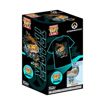 FUNKO POCKET POP & TEE: OVERWATCH - TRACER - (KD) - 889698634663