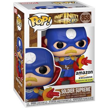 FUNKO POP: MARVEL - INFINITY WARPS - SOLDIER SUPREME (GLOW) (EXC.) - 889698563406