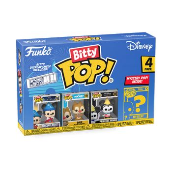 FUNKO BITTY POP: DISNEY - SORCERER MICKEY 4PK - 889698713214