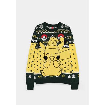 DIFUZED POKEMON - PIKACHU CHRISTMAS JUMPER - XS - 8718526172799