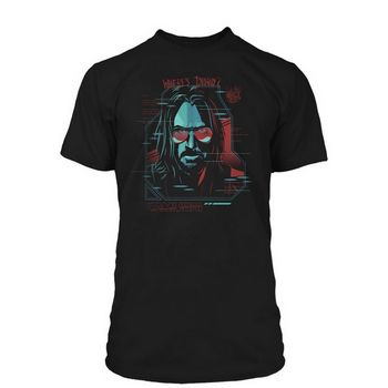 JINX CYBERPUNK 2077 DIGITAL GHOST PREMIUM TEE ČRNA L - 889343133640