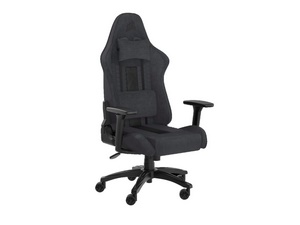 Corsair TC100 Relaxed Soft Fabric Gamingstuhl, schwarz, grau-CF-9010052-WW