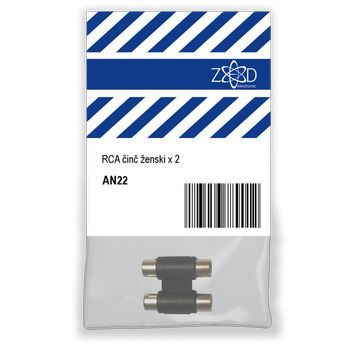 ZED electronic RCA činč ženski x 2, za produžetak audio kabla - AN22