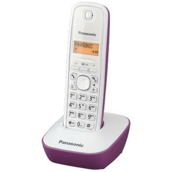 Panasonic Telefon bežični, LED display, bijelo/ljubičasti - KX-TG1611FXF