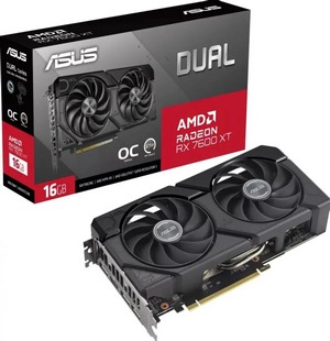 ASUS Radeon RX 7600 XT Dual O16G, 16384 MB GDDR6-90YV0K21-M0NA00