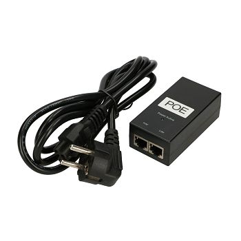Extralink POE-48-24W adapter with included AC cable