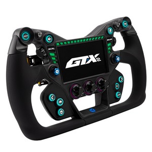 Cube Controls GTX2 Lenkrad, schwarz/blau - 30 cm Grip-GTX2-BLK300BLU