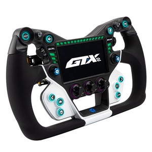 Cube Controls GTX2 Lenkrad, weiß/blau - 32 cm Grip-GTX2-WHI320BLU