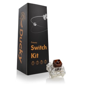 Ducky Kailh Box Brown Switches, Mechanical, 3-Pin, Tactile, MX-Stem, 50g - 110 Pieces