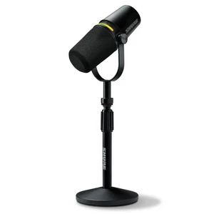 Shure MV7+-BNDL Podcast Mikrofon XLR/USB - schwarz mit Stativ-MV7+-BNDL