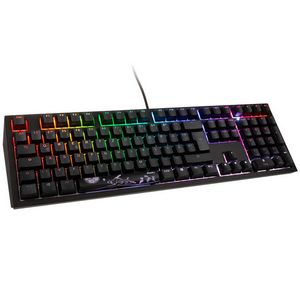 Ducky Shine 7 PBT Gaming Keyboard, MX Speed-Silver, RGB LED - blackout