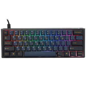 Ducky One 3 Pro Mini Nazca Line Gaming Keyboard, mechanical, 8,000 Hz, Hot Swap, RGB - Cherry MX2A Speed Silver, ANSI (US)