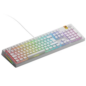 Glorious GMMK 3U 100% Custom Gaming Keyboard - Pre-Built, ANSI (US), Fox HE Switches, White