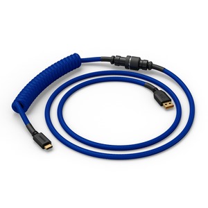 Glorious GMMK Coiled Cable Cobalt Blue, Spiralkabel, USB-C/USB-A - dunkelblau/schwarz-GLO-KB-ACC-CBL-COIL-CBLU