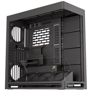 HAVN HS 420 VGPU PC-Gehäuse, Midi-Tower, E-ATX, Tempered Glass, PCIe 5.0 Riser Kabel - schwarz-HVN-CA-HS420-08