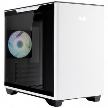 InWin A3 Mini-Tower Tempered Glass - weiß-IW-CS-A3WHI-1AM120S