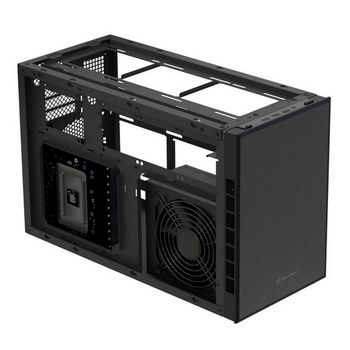 SilverStone SST-SG17B Micro-ATX / Mini ITX Gehäuse - schwarz-SST-SG17B