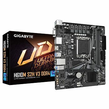 GIGABYTE H610M S2H V3 DDR4, DDR4, SATA3, HDMI, USB3.2Gen1, LGA1700 mATX