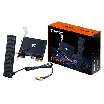 GIGABYTE GC-WIFI7 2Tx2R a/b/g/n/ac/ax/be Tri Band WIFI 7 + BLUETOOTH 5.3 PCI-E card