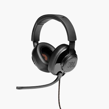 JBL Quantum 300 wired headphones, black