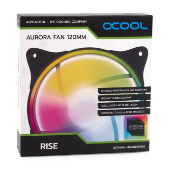 Alphacool Rise Aurora PWM Fan - 120mm, white 24850