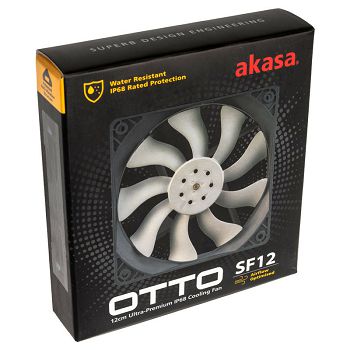 Akasa OTTO SF12 PWM fan, water resistant - 120mm AK-FN110