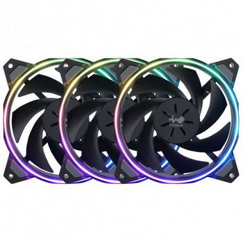 InWin Sirius Loop RGB PWM Lüfter 3er Pack inkl. RGB-Controller - 120 mm, schwarz-ASL120FAN-3PK