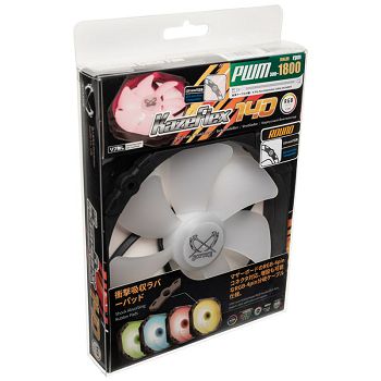 Scythe Kaze Flex Round RGB PWM Fan 300-1800U/min - 140mm KF1425FD18R-P