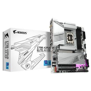 GIGABYTE Z790 Aorus Elite AX ICE, Intel Z790 Mainboard, Sockel 1700, DDR5 Z790 AORUS ELITE AX ICE