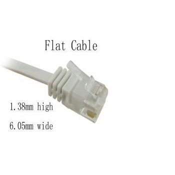 NaviaTec Cat6 patch cable flat, copper 2m