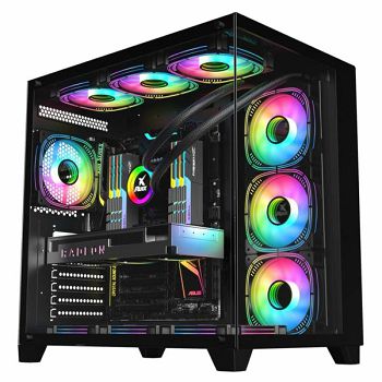 Kućište NaviaTec Seafarer Gaming, 7x ARGB Fans, Tempered Glass Sides