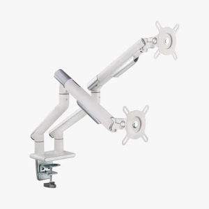 Alterzone Arm Duo Aluminum Monitor Arm, White-ALZDARM17-32-W