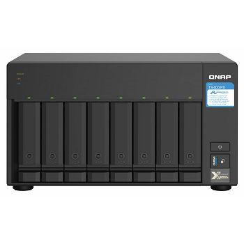 QNAP NAS server for 8 disks, 4GB ram, 2x 10Gb SFP +, 2x 2.5Gb network